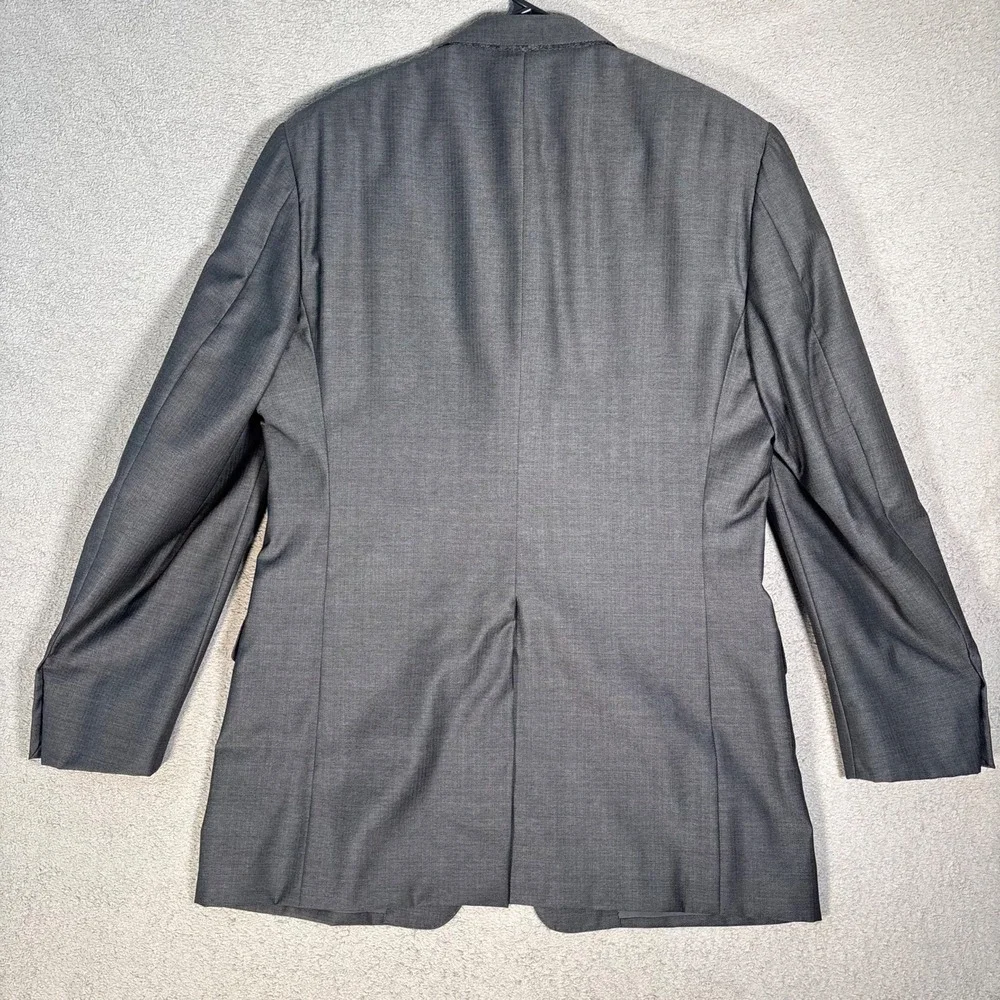 Hickey Freeman 2 Pc Suit Mens 42 Long Loro Piana Super 130's Wool‎ Madison Gray